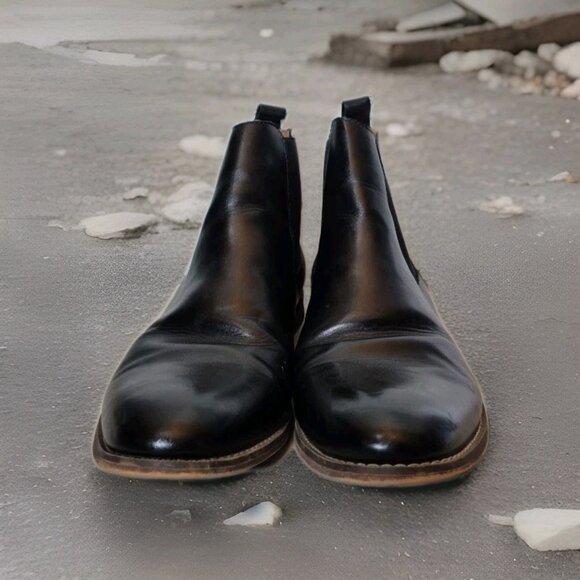 Rush By Gordon Rush Chelsea Boot Black Ankle Boots Men\'s Size 13